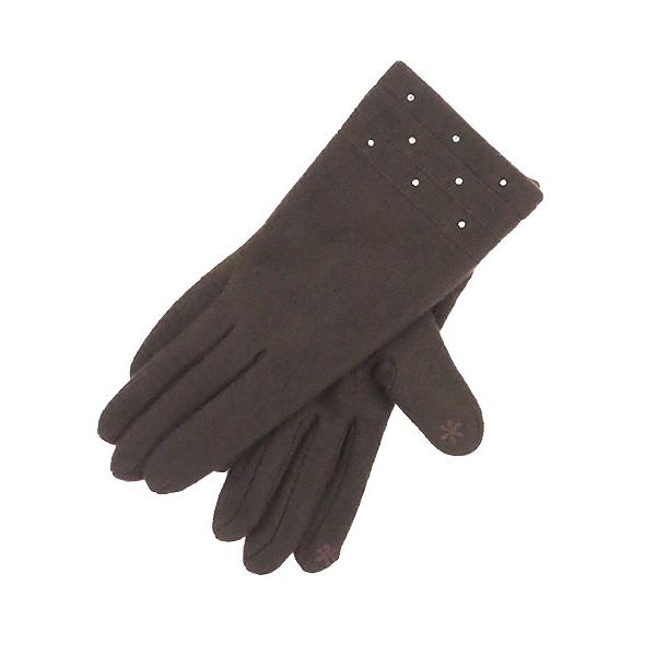 ふんわりあったか起毛 レディース防寒手袋 ラインストーン スマートフォンタッチパネル対応 冬用 2352724婦人 | ブランド登録なし | 03