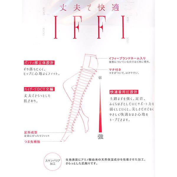 グンゼIFFI イフィー FF3700 レディースパンスト 丈夫で快適 日本製 年間 FF3700 GUNZE [M、L、LLサイズ] 婦人 | GUNZE | 03