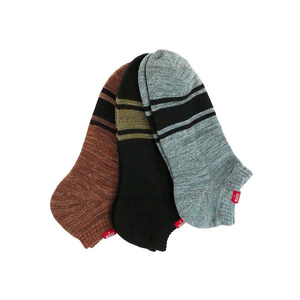 グンゼ EDWIN エドウィン  メンズショートソックス 3PACK BODY FIRE 冬用 EWY034 GUNZE [25-27サイズ] 紳士 | EDWIN | 05