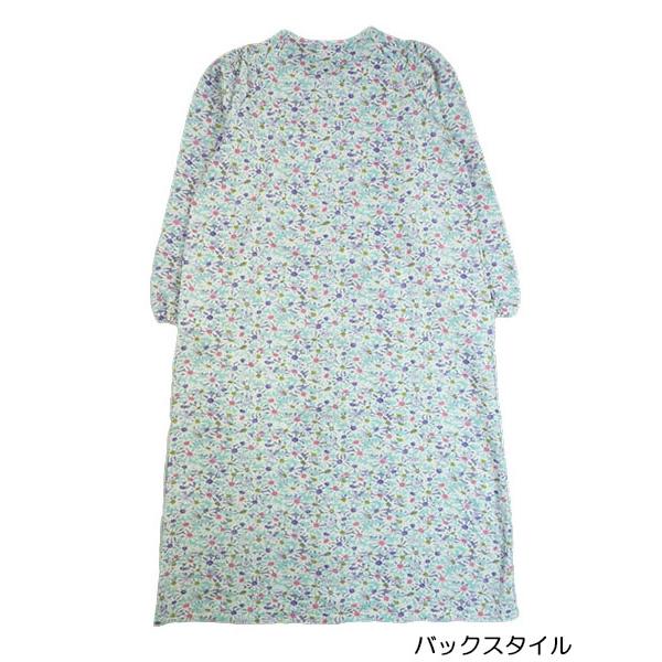 GUNZE（グンゼ） レディース長袖全開ネグリジェ 花柄 ほかほかキルト