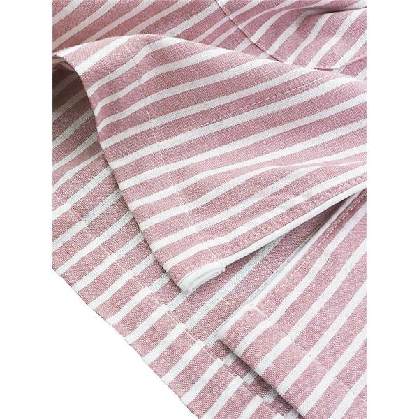 NERUGY レディース長袖長パンツパジャマ 綿100% シーチング ストライプ柄 春夏用 45013 [M、Lサイズ] 婦人 | ブランド登録なし | 02