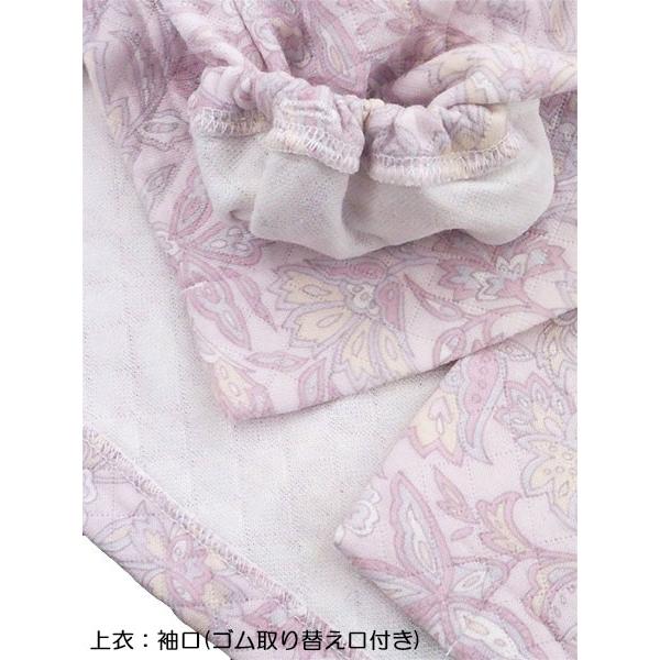 グンゼ パジャマ レディース長袖長パンツパジャマ ほかほかキルト 花柄 冬用 TG4414 GUNZE [M、Lサイズ] 婦人 | GUNZE | 06