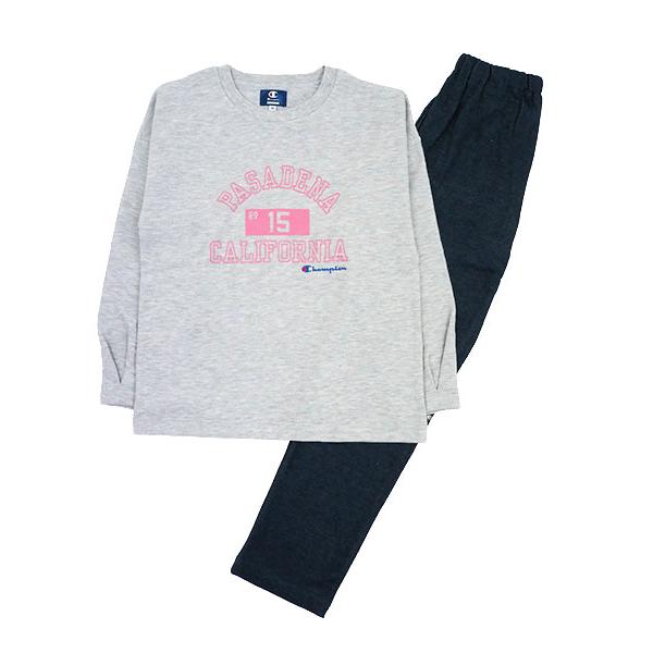 グンゼ パジャマ Champion チャンピオン レディース長袖長パンツパジャマ 胸元ロゴ 冬用 OL8824 GUNZE [M、Lサイズ] 婦人 | Champion | 06