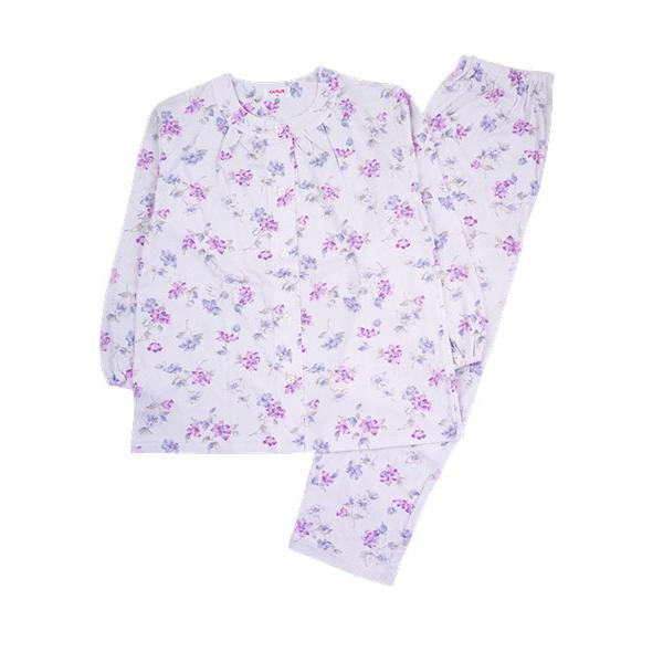 グンゼ パジャマ レディース長袖長パンツパジャマ 花柄 綿100% スムース 春秋用 TG8014 GUNZE [M、Lサイズ] 婦人 | GUNZE | 08