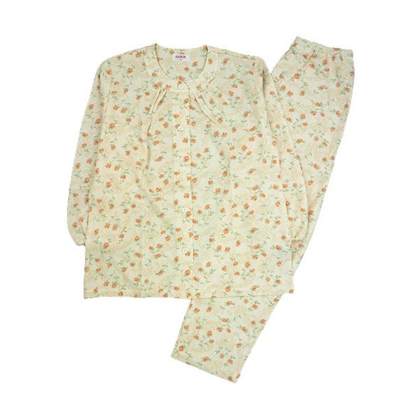 グンゼ パジャマ レディース長袖長パンツパジャマ 花柄 ソフトキルト 冬用 TG8094 GUNZE [M、Lサイズ] 婦人 | GUNZE | 06