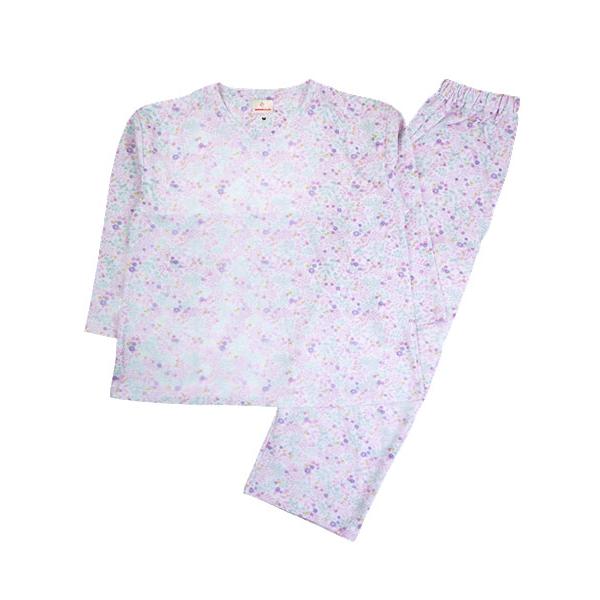 グンゼ パジャマ WARMPLUS レディース長袖長パンツパジャマ 肩もも保温 花柄 かぶりタイプ 冬用 TG4025 GUNZE [M、Lサイズ] 婦人 | GUNZE | 07