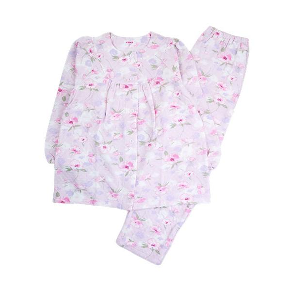 グンゼ パジャマ レディース長袖長パンツパジャマ ほかほかキルト 花柄 冬用 TG4145 GUNZE [M、Lサイズ] 婦人 | GUNZE | 06