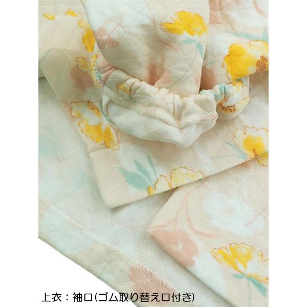 グンゼ パジャマ レディース長袖長パンツパジャマ ほかほかキルト 花柄 冬用 TG4145 GUNZE [M、Lサイズ] 婦人 | GUNZE | 02