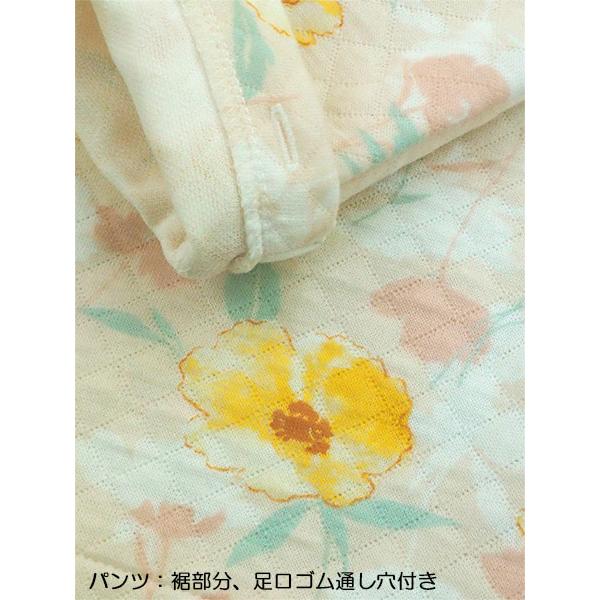 グンゼ パジャマ レディース長袖長パンツパジャマ ほかほかキルト 花柄 冬用 TG4145 GUNZE [M、Lサイズ] 婦人 | GUNZE | 03