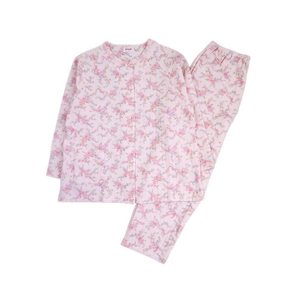 グンゼ パジャマ レディース長袖長パンツパジャマ 極暖 花柄 ニットキルト 冬用 TG4255 GUNZE [S、M、Lサイズ] 婦人 | GUNZE | 06
