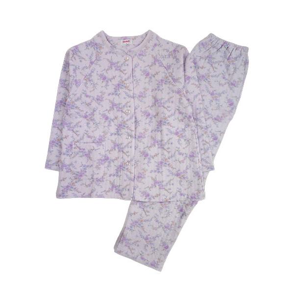 グンゼ パジャマ レディース長袖長パンツパジャマ 極暖 花柄 ニットキルト 冬用 TG4255 GUNZE [S、M、Lサイズ] 婦人 | GUNZE | 08
