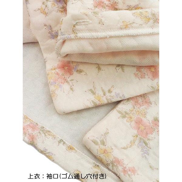 グンゼ パジャマ レディース長袖長パンツパジャマ 極暖 花柄 ニットキルト 冬用 TG4255 GUNZE [S、M、Lサイズ] 婦人 | GUNZE | 02