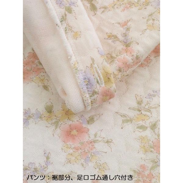 グンゼ パジャマ レディース長袖長パンツパジャマ 極暖 花柄 ニットキルト 冬用 TG4255 GUNZE [S、M、Lサイズ] 婦人 | GUNZE | 03