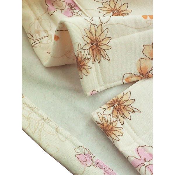  Marguerite 花柄シルクパジャマ M〜L 長袖　長ズボン GUNZE（グンゼ） パジャマ レディース長袖長パンツパジャマ 極暖