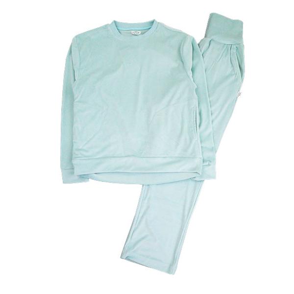 グンゼ パジャマ ウチコレ レディース長袖長パンツパジャマ ベロア素材 ハイウエスト かぶりタイプ 冬用 AUY901 GUNZE [M、Lサイズ] 婦人 | GUNZE | 07