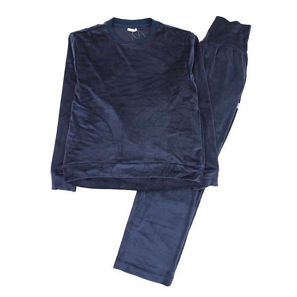 グンゼ パジャマ ウチコレ レディース長袖長パンツパジャマ ベロア素材 ハイウエスト かぶりタイプ 冬用 AUY901 GUNZE [M、Lサイズ] 婦人 | GUNZE | 08