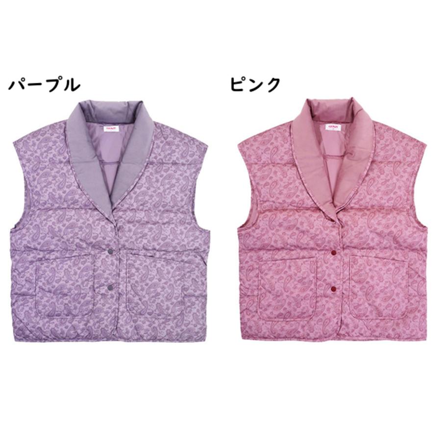 グンゼ レディース羽毛ベスト ペイズリー柄 冬用 TK4444 GUNZE [M、Lサイズ] 婦人 | GUNZE | 04