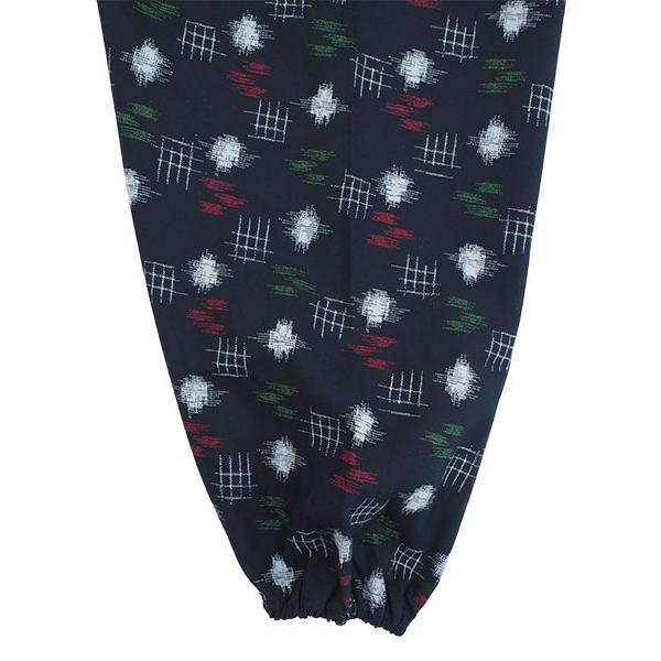 レディース かすり調プリントもんぺ シロタマ柄 綿100%  日本製 年間 60300 [3L、M、L、LLサイズ] 婦人 | ブランド登録なし | 07