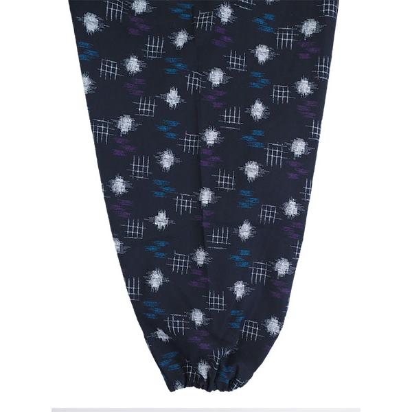 レディース かすり調プリントもんぺ シロタマ柄 綿100%  日本製 年間 60300 [3L、M、L、LLサイズ] 婦人 | ブランド登録なし | 09