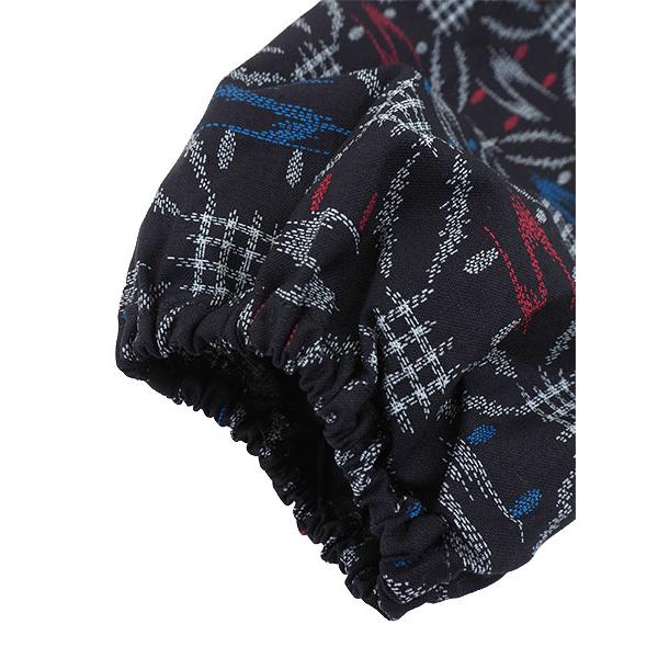 レディース かすり調プリント もんぺ ポインセチア 綿100%  日本製 年間 62042 [3L、M、L、LLサイズ] 婦人 | ブランド登録なし | 07