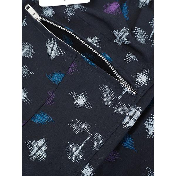 レディース かすり調プリントもんぺ ワタゲ柄 綿100%  日本製 年間 1940watage [3L、M、L、LLサイズ] 婦人 | ブランド登録なし | 01