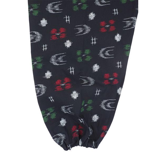 レディース かすり調プリントもんぺ ハナトツキ柄 綿100%  日本製 年間 1940hanatotshuki [3L、M、L、LLサイズ] 婦人 | ブランド登録なし | 06