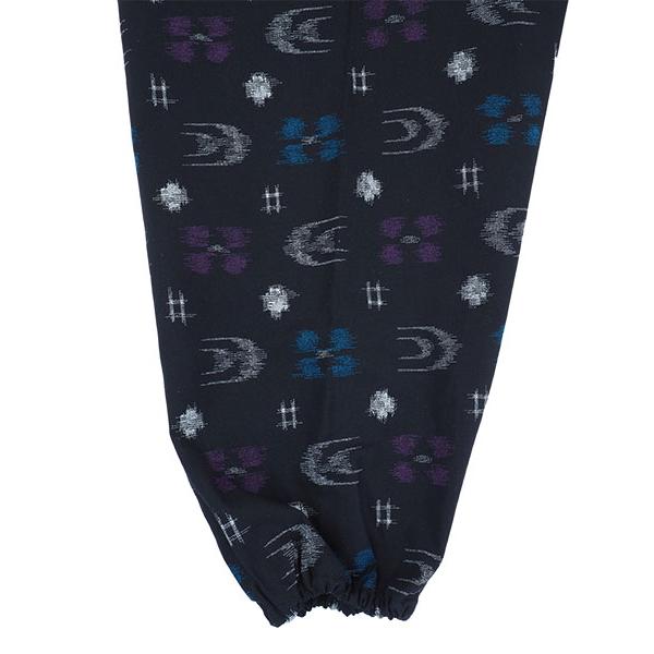 レディース かすり調プリントもんぺ ハナトツキ柄 綿100%  日本製 年間 1940hanatotshuki [3L、M、L、LLサイズ] 婦人 | ブランド登録なし | 09