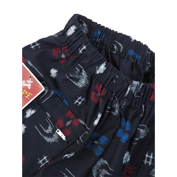 レディース かすり調プリントもんぺ ハナトツキ柄 綿100%  日本製 年間 1940hanatotshuki [3L、M、L、LLサイズ] 婦人 | ブランド登録なし | 02