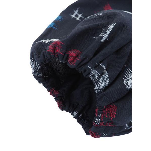 レディース かすり調プリントもんぺ ハナトツキ柄 綿100%  日本製 年間 1940hanatotshuki [3L、M、L、LLサイズ] 婦人 | ブランド登録なし | 03