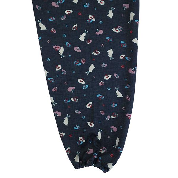 レディース和柄プリントスムース裏起毛もんぺ 日本製 冬用 7950 [3L、M、L、LLサイズ] 婦人 | ブランド登録なし | 06