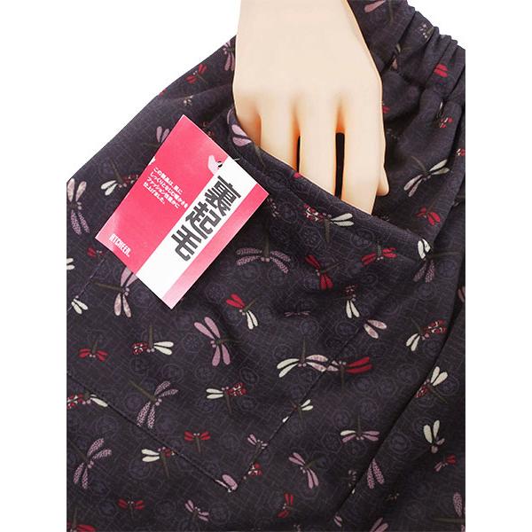 レディース和柄プリントスムース裏起毛もんぺ 日本製 冬用 7950 [3L、M、L、LLサイズ] 婦人 | ブランド登録なし | 02