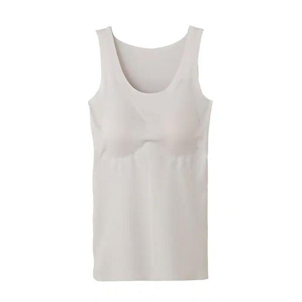 グンゼ キレイラボ さらさら強撚綿 レディース完全無縫製ラン型インナー パッド付  日本製 夏用 KL7458N GUNZE [M、L、LLサイズ] 婦人 インナー | KIREILABO | 05