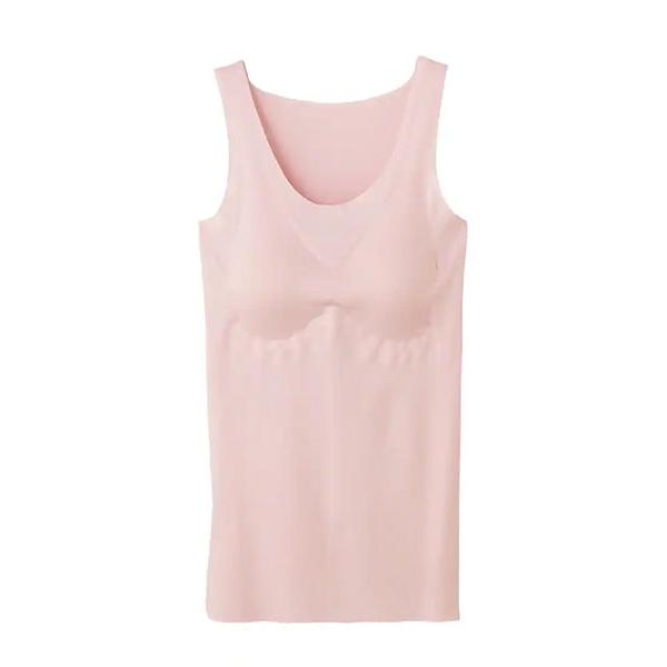 グンゼ キレイラボ さらさら強撚綿 レディース完全無縫製ラン型インナー パッド付  日本製 夏用 KL7458N GUNZE [M、L、LLサイズ] 婦人 インナー | KIREILABO | 07