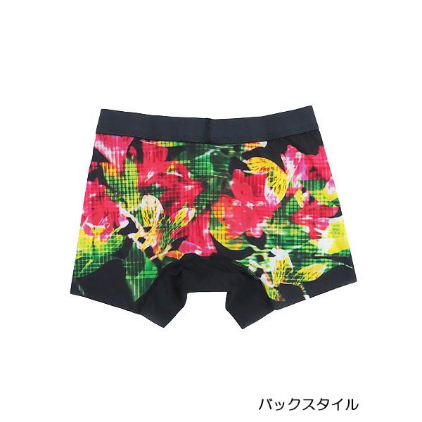 グンゼ BODYWILD メンズボクサーパンツ 前とじ  切りっぱなし  フラワー柄 日本製 年間 BWA200A GUNZE [M、Lサイズ] 紳士 インナー | BODY WILD | 01