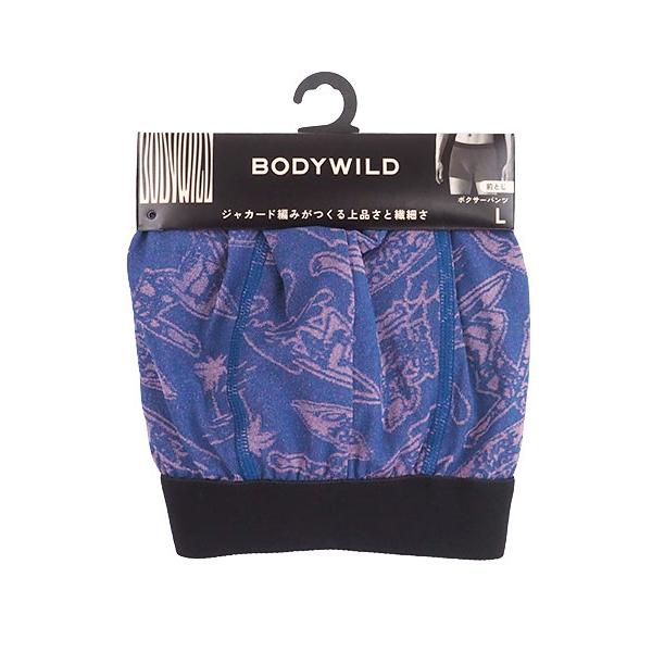 グンゼ BODYWILD メンズボクサーパンツ 前とじ  サーフィン柄 ジャガード編み 日本製 年間 BWE117A GUNZE [M、Lサイズ] 紳士 インナー | BODY WILD | 07