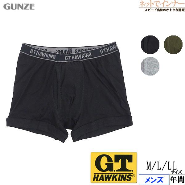 グンゼ G.T.HAWKINS GTホーキンス メンズボクサーブリーフ 前あき  年間 HK2980 GUNZE [M、L、LLサイズ] 紳士 インナー | G.T.HAWKINS