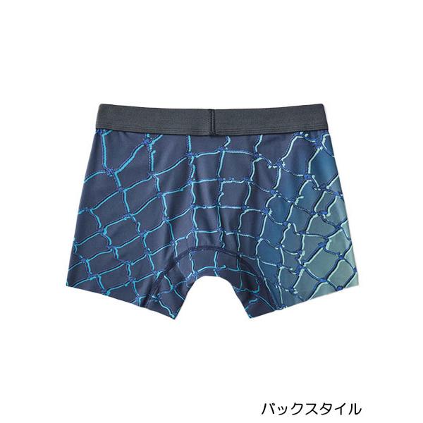 グンゼ BODYWILD メンズボクサーパンツ 前とじ  切りっぱなし ワイヤーネット柄  日本製 年間 BWA200A GUNZE [M、Lサイズ] 紳士 インナー | BODY WILD | 01