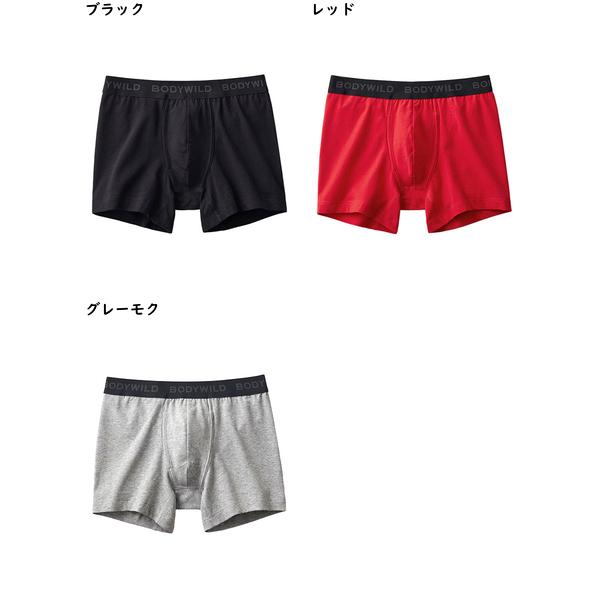 グンゼ BODYWILD メンズボクサーパンツ 前あき  綿混素材 無地 年間 BWB200D GUNZE [M、L、LLサイズ] 紳士 インナー | BODY WILD | 04