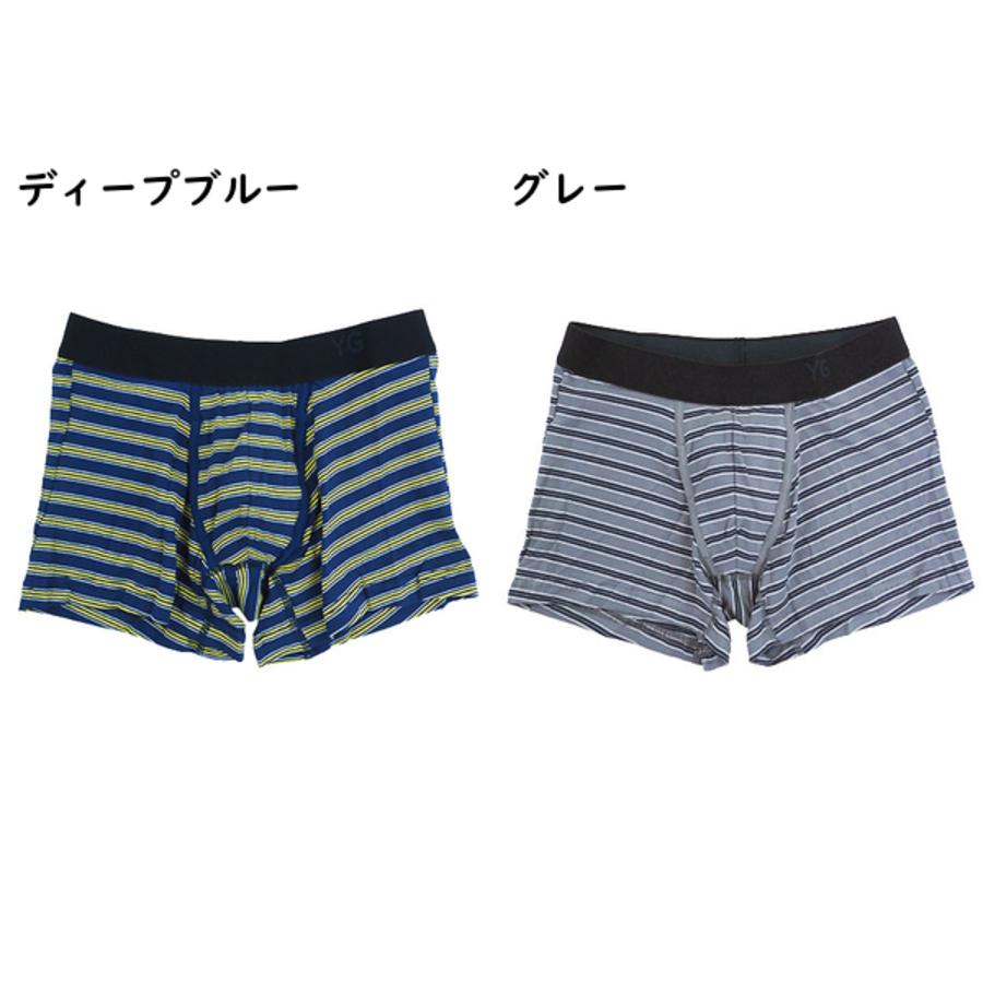 グンゼ YG JUST FIT メンズボクサーブリーフ 前あき ボーダー柄 年間 YV4282 GUNZE [M、L、LLサイズ] 紳士 インナー | YG | 10