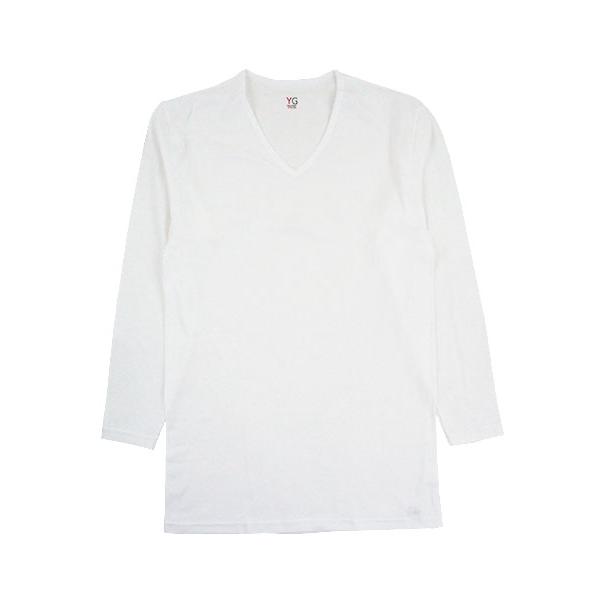 グンゼ YG NextRA＋ WARM∞DEOメンズVネック9分袖シャツ 綿100% 冬用 YN0909 GUNZE [M、L、LLサイズ] 紳士 インナー | YG | 05