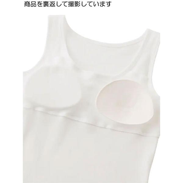 pied clair ピエクレール 女児タンクトップ  やわらか挿入パッド付  160cm 年間 PDF9580 GUNZE [160サイズ] 婦人 | Pied Clair | 03