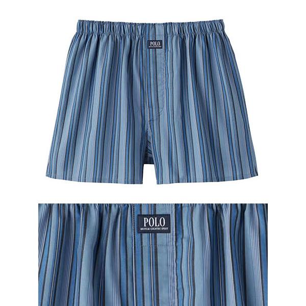 GUNZE（グンゼ） POLO ポロ メンズトランクス 前あき ストライプ柄