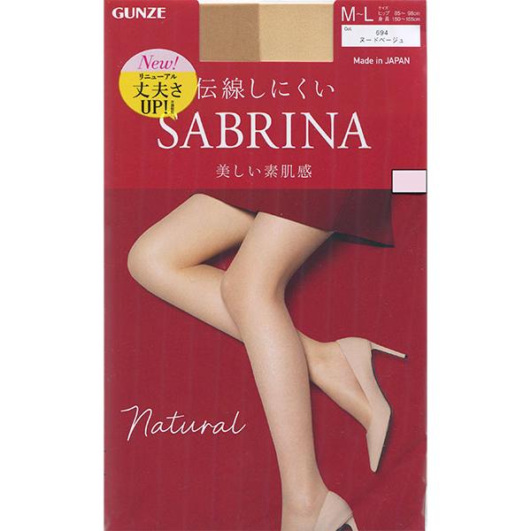 GUNZE SABRINA Natural 伝線しにくい 美しい素肌感 レディースパンスト 日本製 年間 SB510 GUNZE [JJM-Lサイズ] 婦人 | SABRINA（GUNZE） | 06