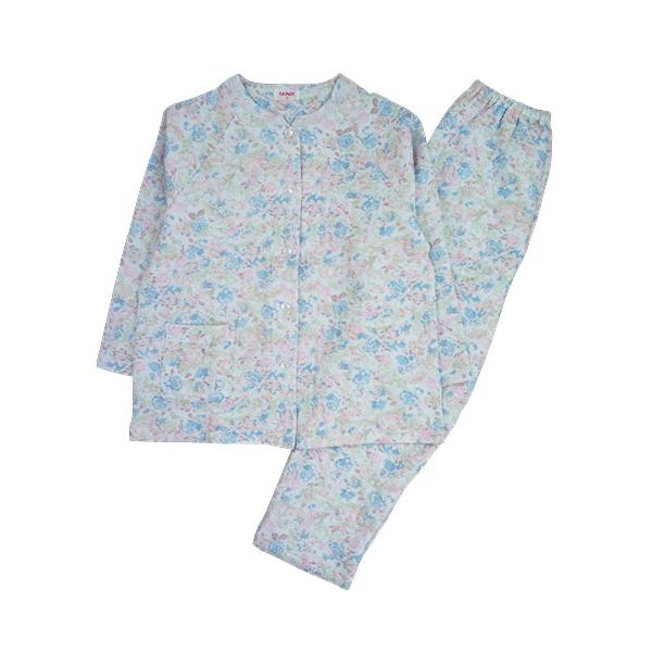 グンゼ パジャマ レディース長袖長パンツパジャマ 極暖 花柄 ニットキルト 冬用 TG4113 GUNZE [LLサイズ] 婦人 | GUNZE | 07