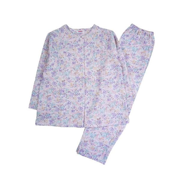 グンゼ パジャマ レディース長袖長パンツパジャマ 極暖 花柄 ニットキルト 冬用 TG4113 GUNZE [LLサイズ] 婦人 | GUNZE | 08