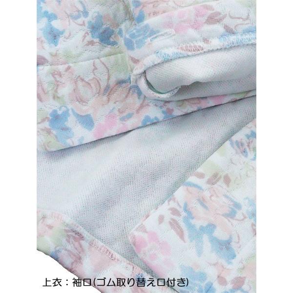 グンゼ パジャマ レディース長袖長パンツパジャマ 極暖 花柄 ニットキルト 冬用 TG4113 GUNZE [LLサイズ] 婦人 | GUNZE | 02