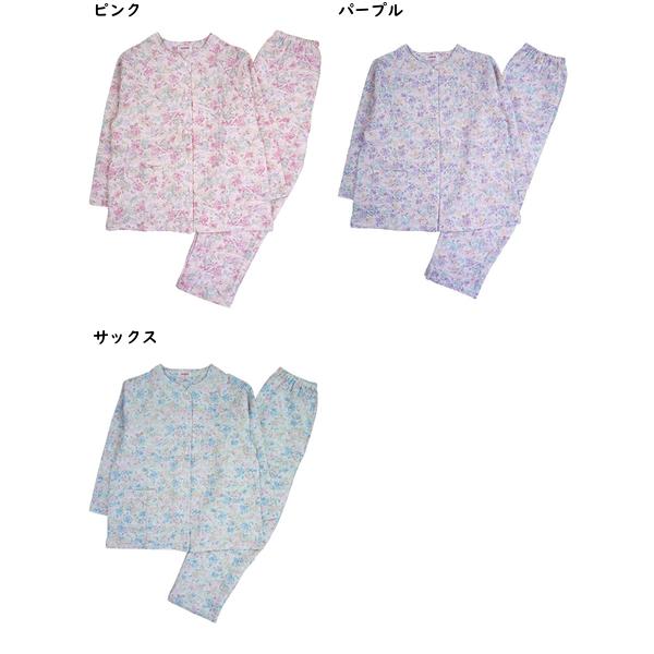 グンゼ パジャマ レディース長袖長パンツパジャマ 極暖 花柄 ニットキルト 冬用 TG4113 GUNZE [LLサイズ] 婦人 | GUNZE | 04