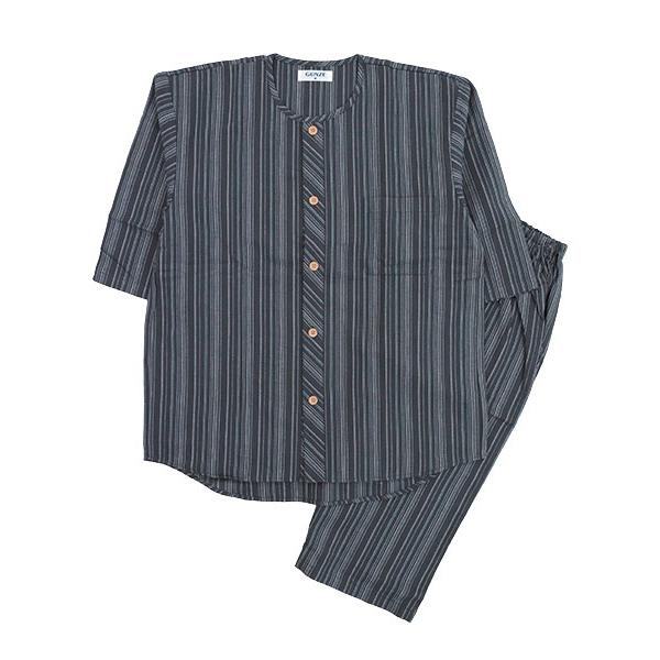 GUNZE（グンゼ） パジャマ メンズ7分袖7分丈パンツパジャマ 寝るテコ