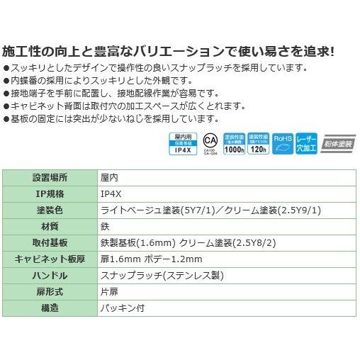 CH12-34A ＣＨ形ボックス ヨコ300xタテ400xフカサ120mm 屋内 【創】 鉄製 [代引き不可]