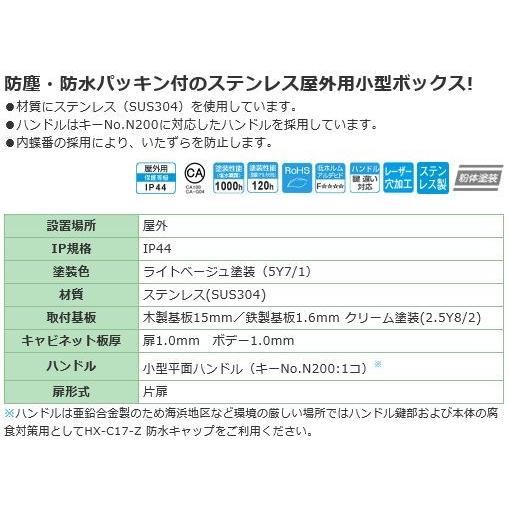 日東工業 SO16-33SA SO形ステンレスボックス ヨコ300xタテ300xフカサ
